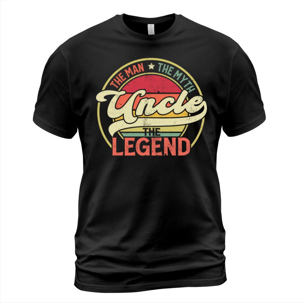 Uncle The Man The Myth The Legend Vintage Sunet T-Shirt Unisex