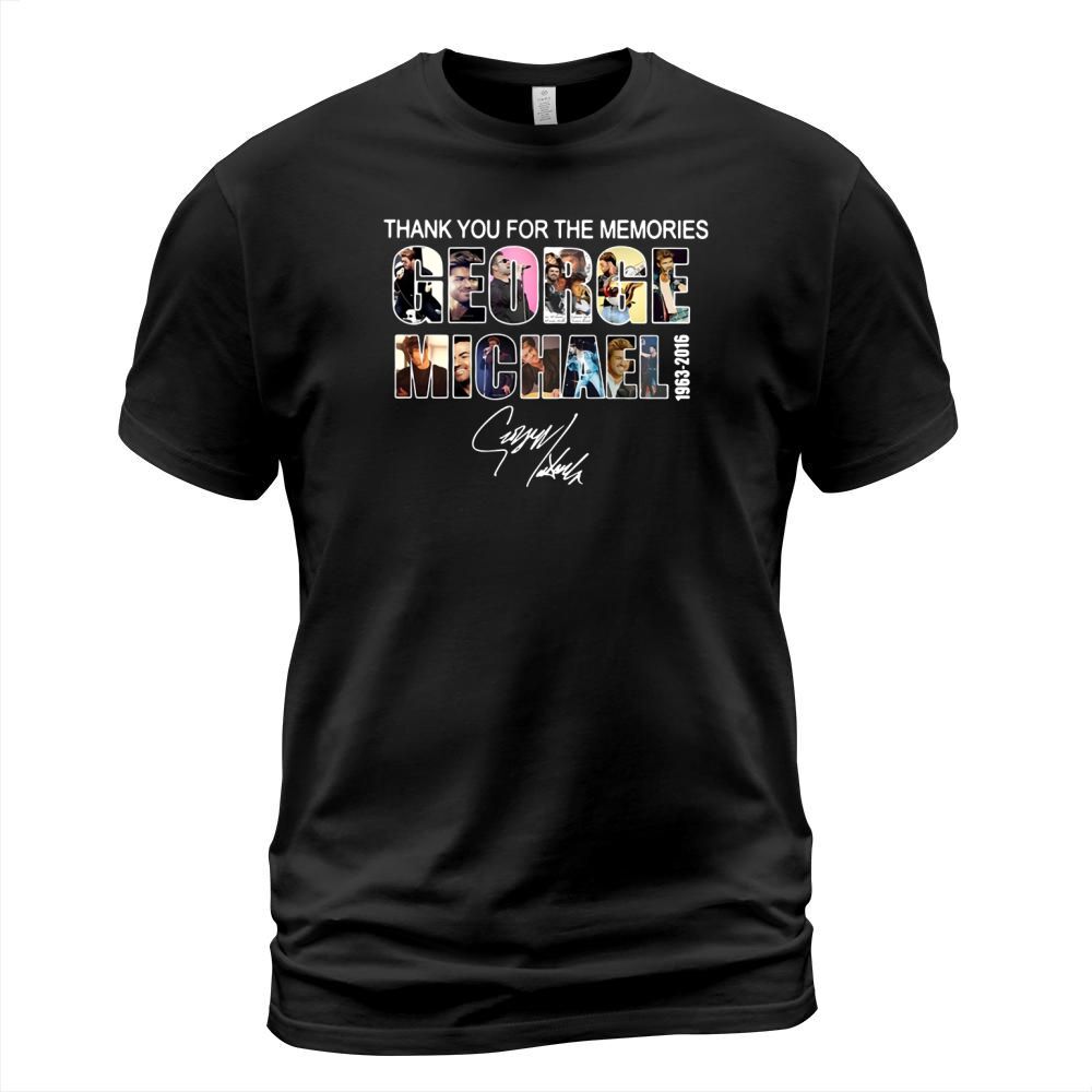 Thank you for the memories George Michael 1963-2016 signature shirt T-Shirt Unisex
