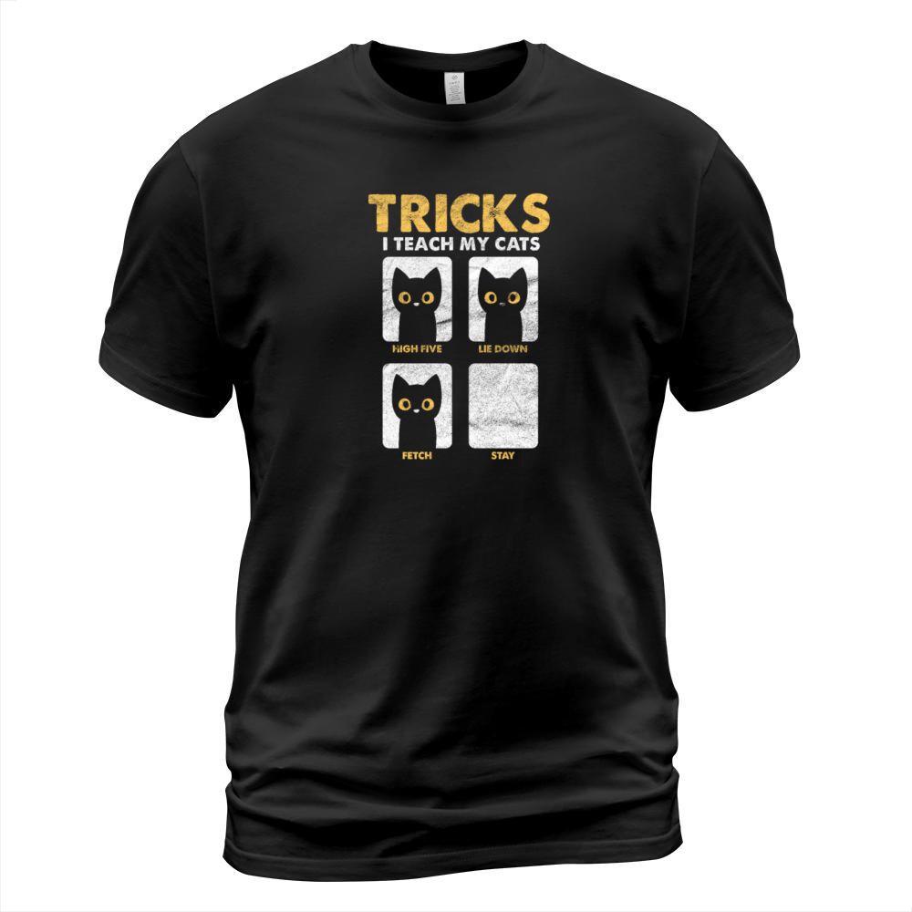 Tricks I Teach My Cats Vintage T-Shirt Unisex