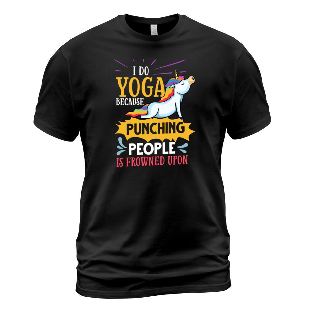 Yoga Unicorn Beginner Workout Quotes Meditation T-Shirt Unisex