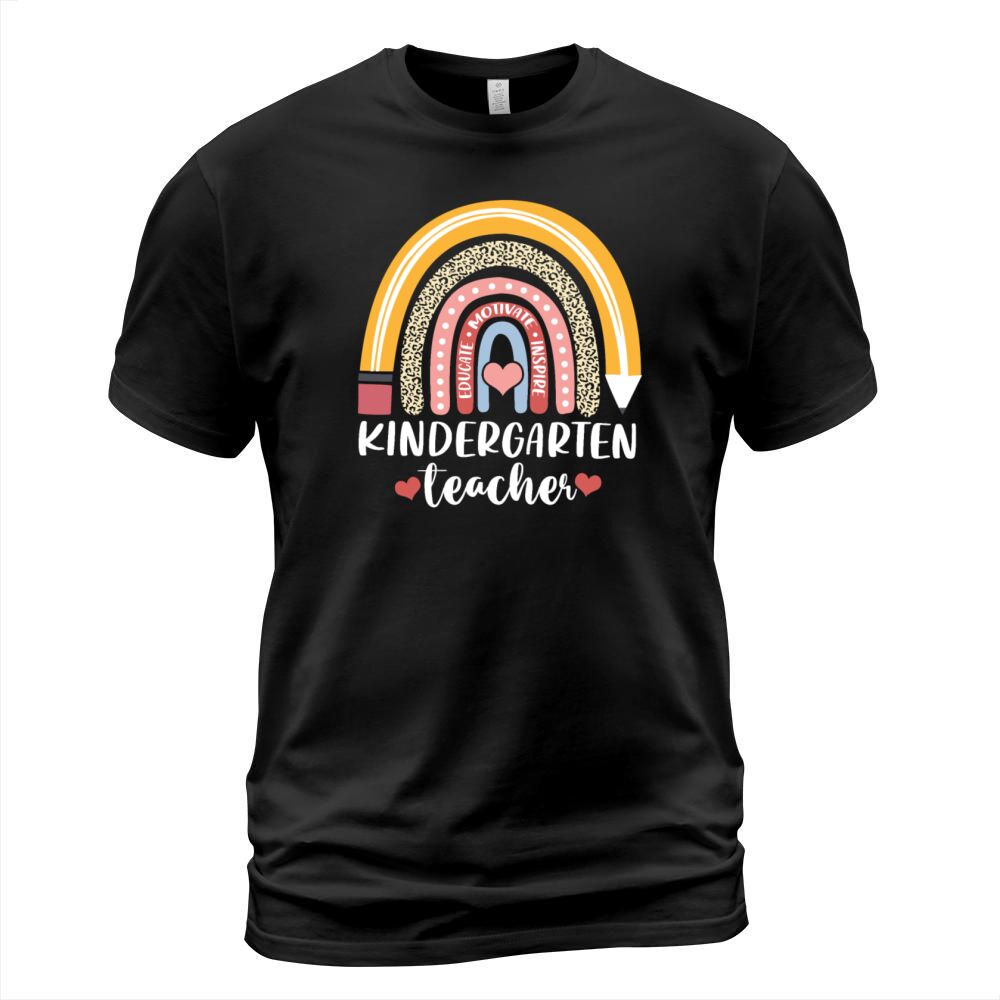 Educate Motivate Inspire Kindergarten Teacher T-Shirt Unisex