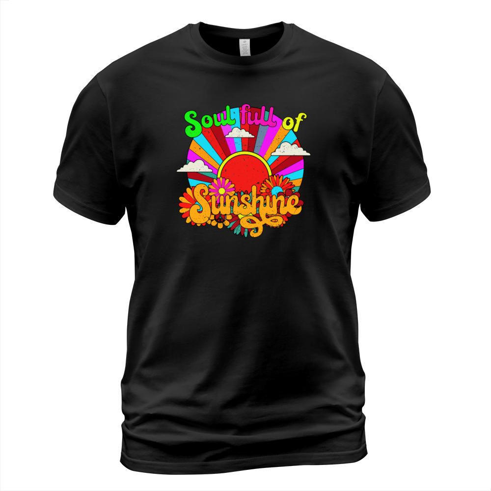 Soul Full Of Sunshine - colorful retro sun T-Shirt Unisex