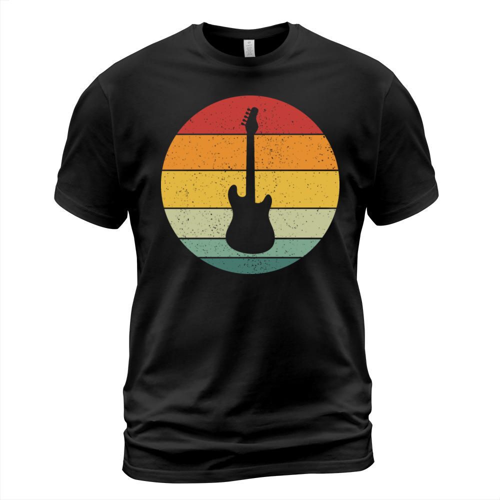 Vintage Retro Electric Guitar Vintage Music T-Shirt Unisex