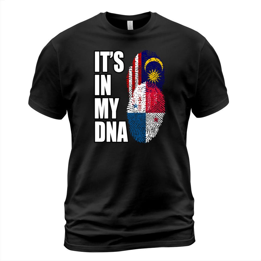 Malaysian And Panamanian Mix Heritage DNA Flag T-Shirt Unisex