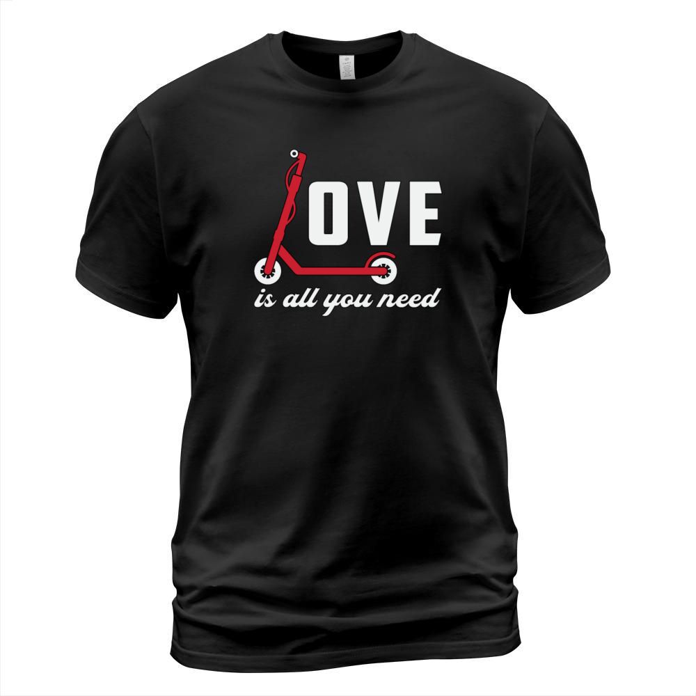 Scooter Driver Love Is All You Need Stunt Vintage T-Shirt Unisex