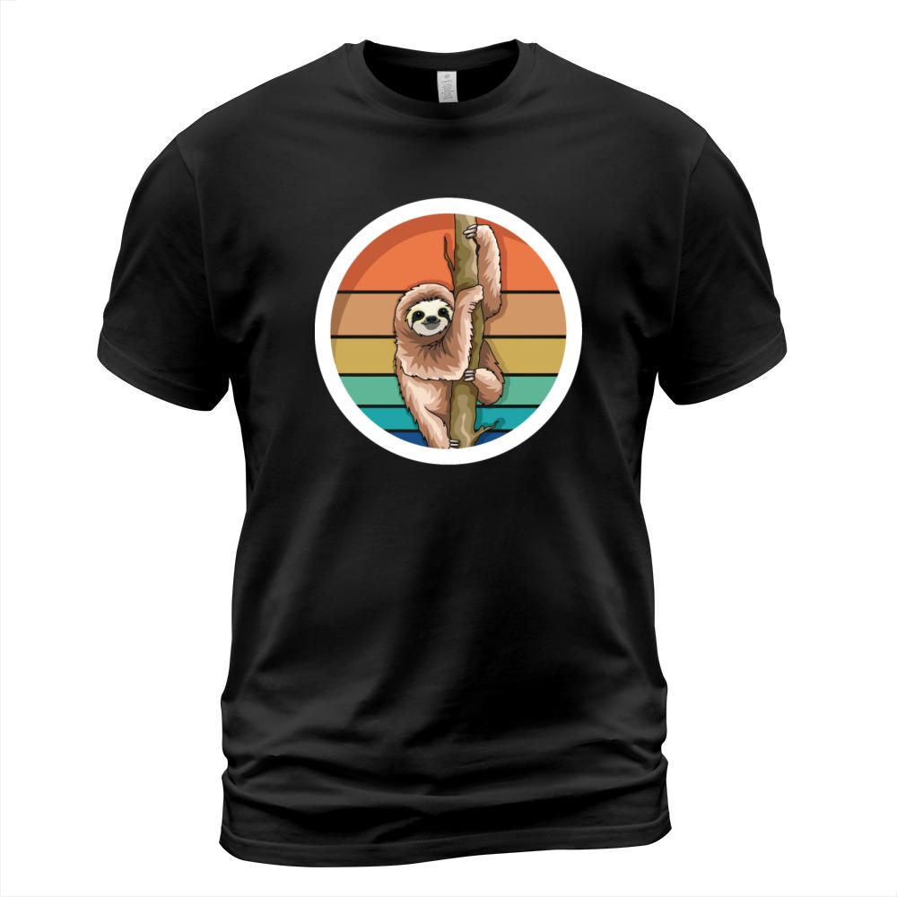 Cute Retro Vintage Sloth T-Shirt Unisex