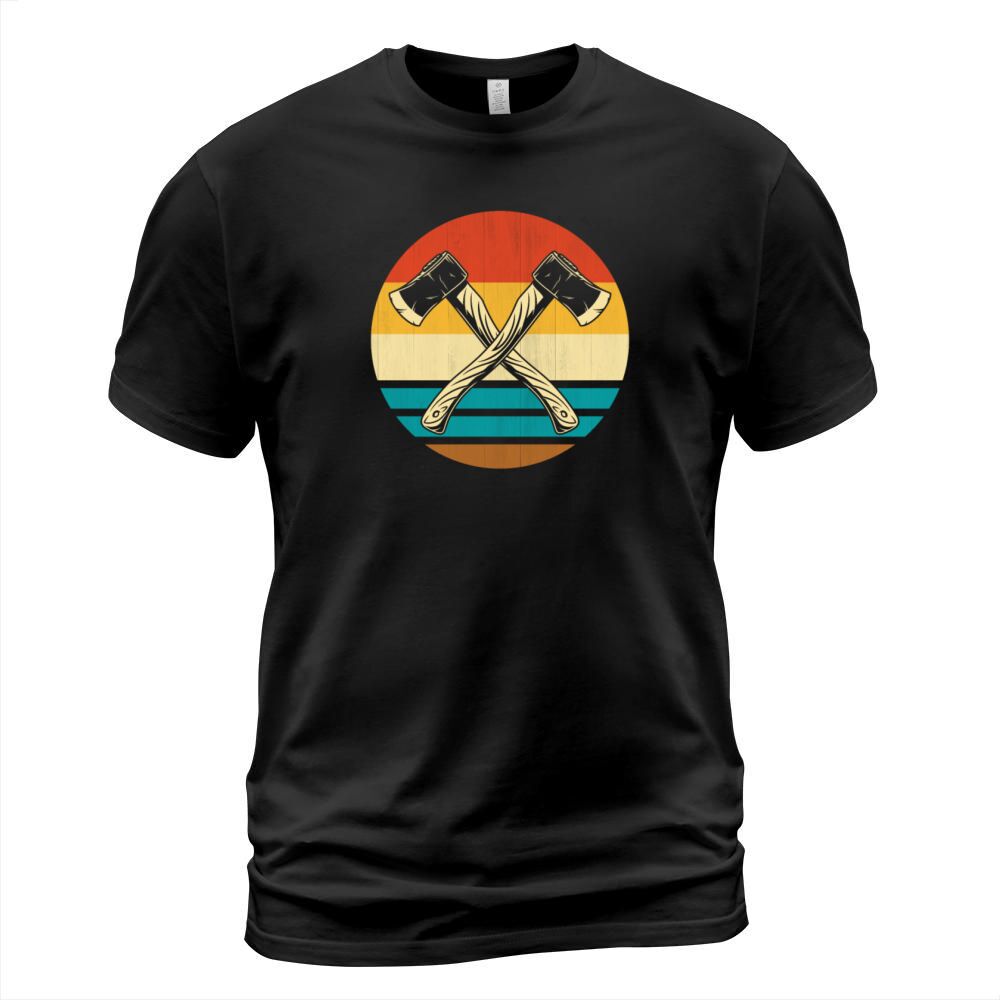 Funny Retro Vintage Style Axe Throwing Ax Lover T-Shirt Unisex