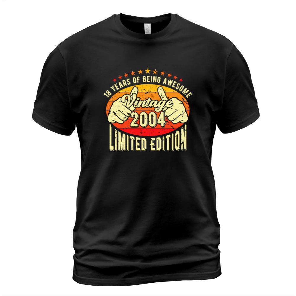 18 Years Of Being Awesome Vintage 2004 T-Shirt Unisex