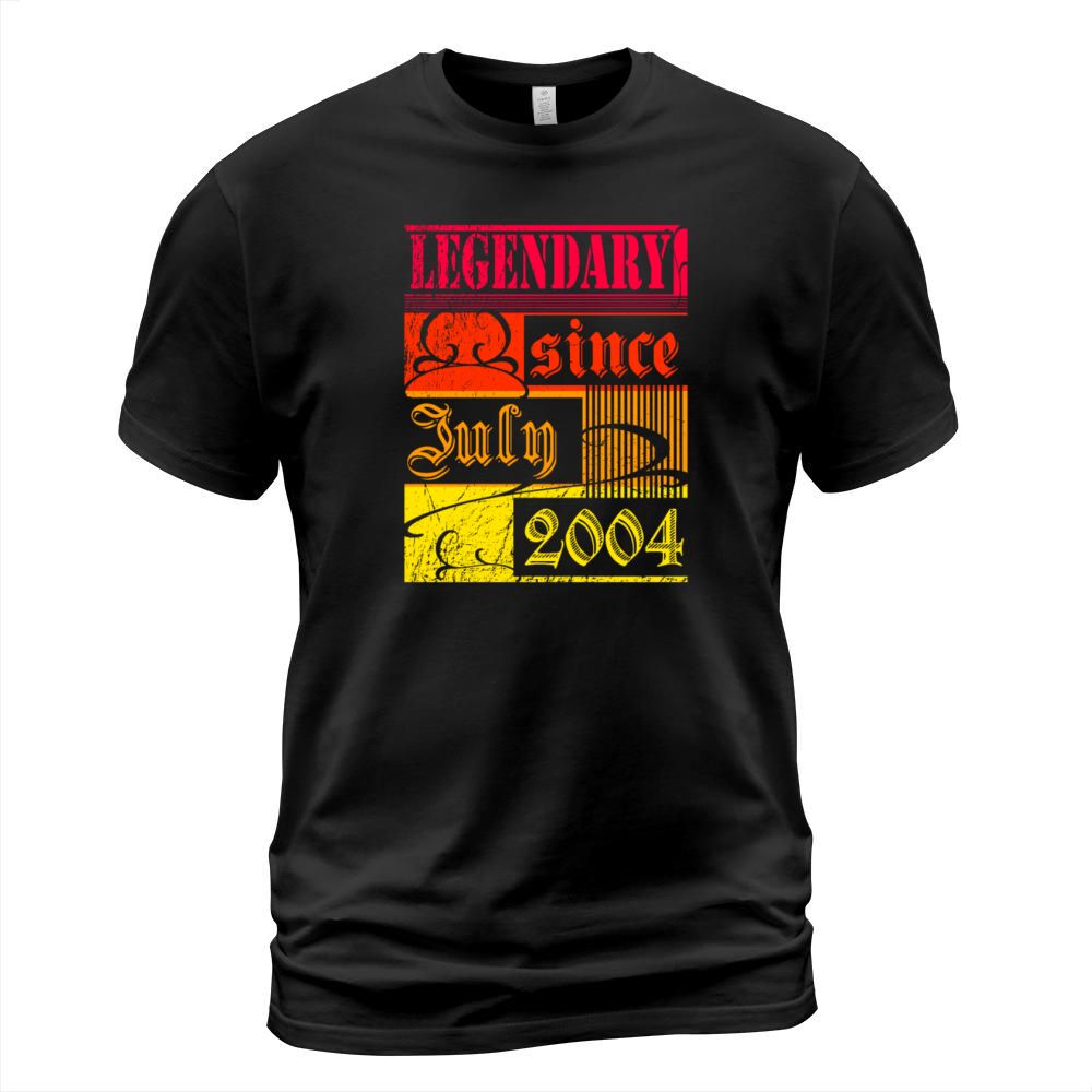 18th birthday Legendary since July 2004 vintage T-Shirt Unisex