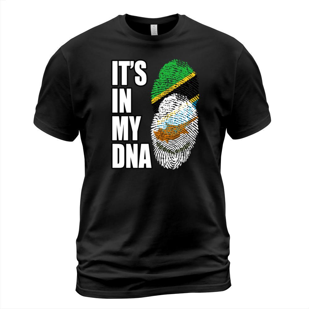 Tanzanian And Cypriot Vintage Heritage DNA Flag T-Shirt Unisex
