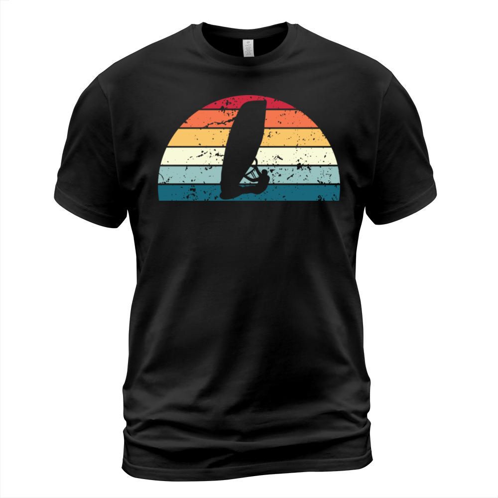 Retro Windsurfing Sunset Vintage surfing Sunrise T-Shirt Unisex