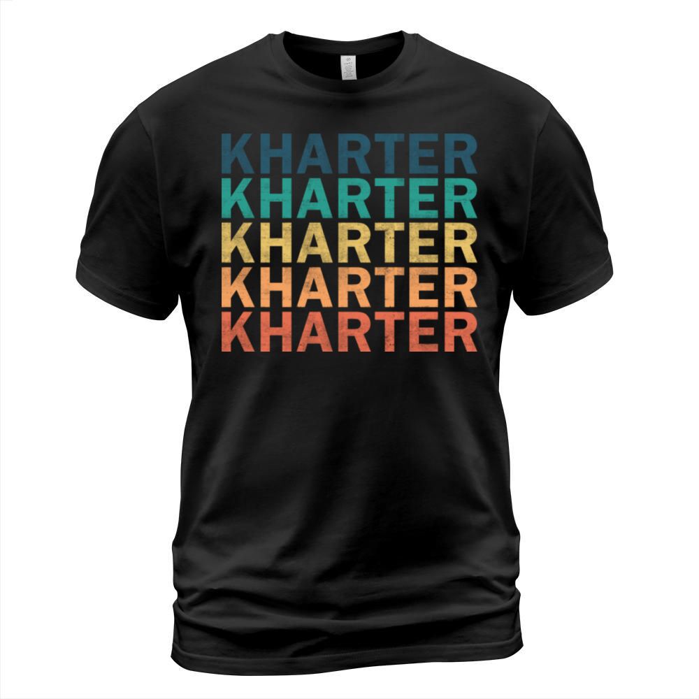 Kharter Name T Shirt - Kharter Vintage Retro Name T-Shirt Unisex