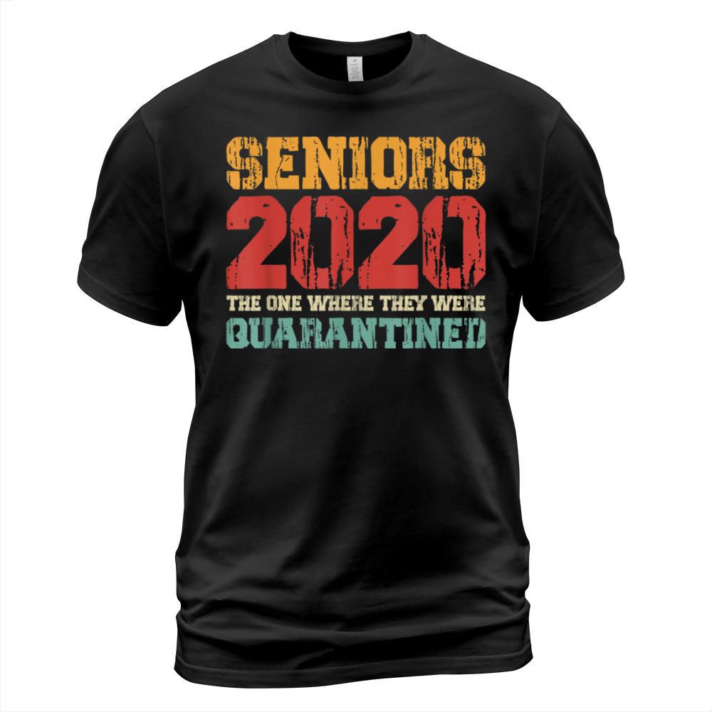Class Of 2020 Graduation Senior Funny Quarantine Vintage T-Shirt T-Shirt Unisex