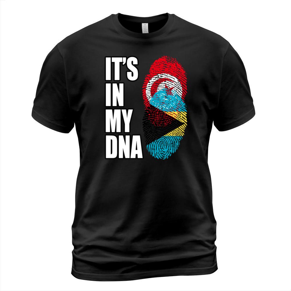Tunisian And Bahamian Mix Heritage DNA Flag T-Shirt Unisex