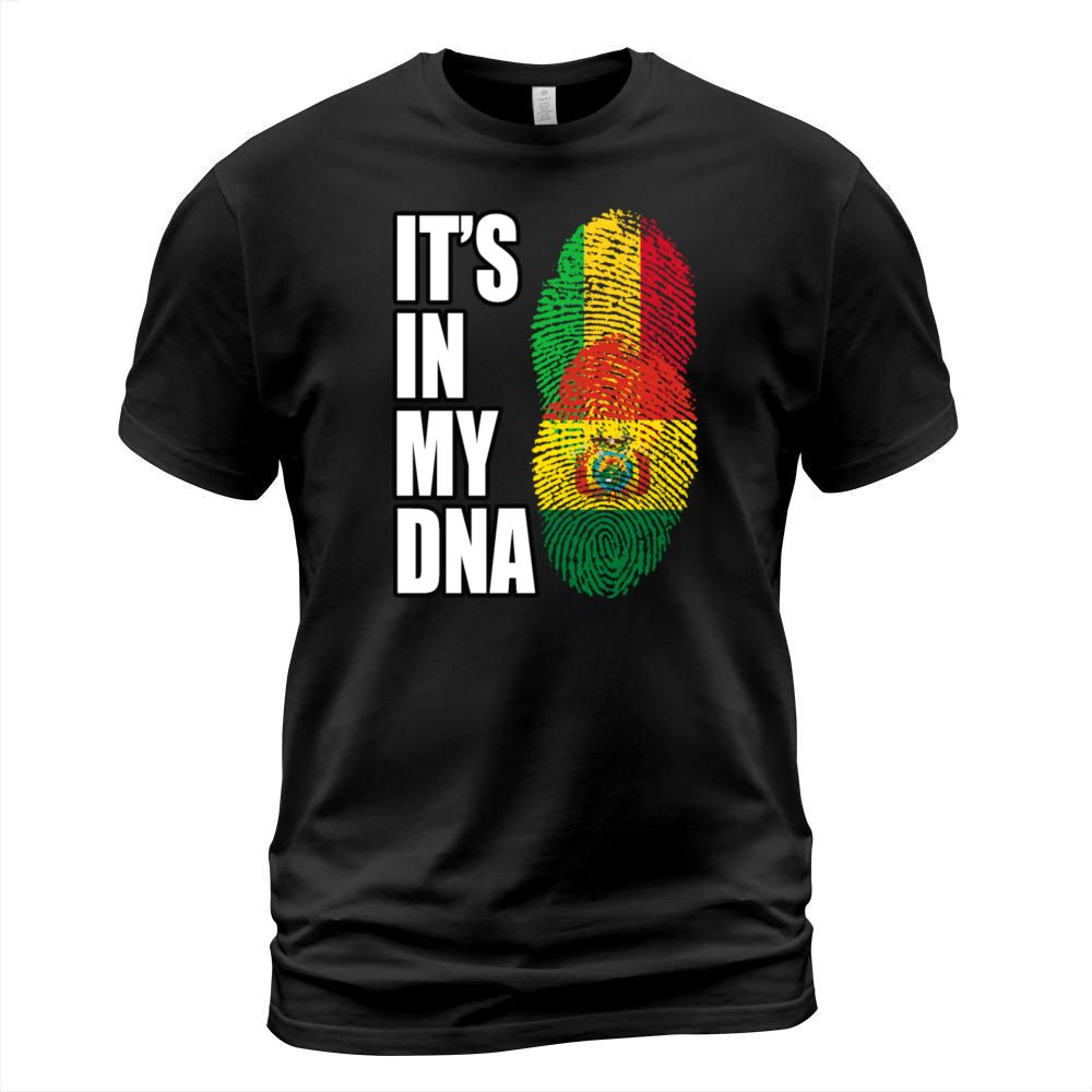 Malian And Bolivian Mix Heritage DNA Flag T-Shirt Unisex