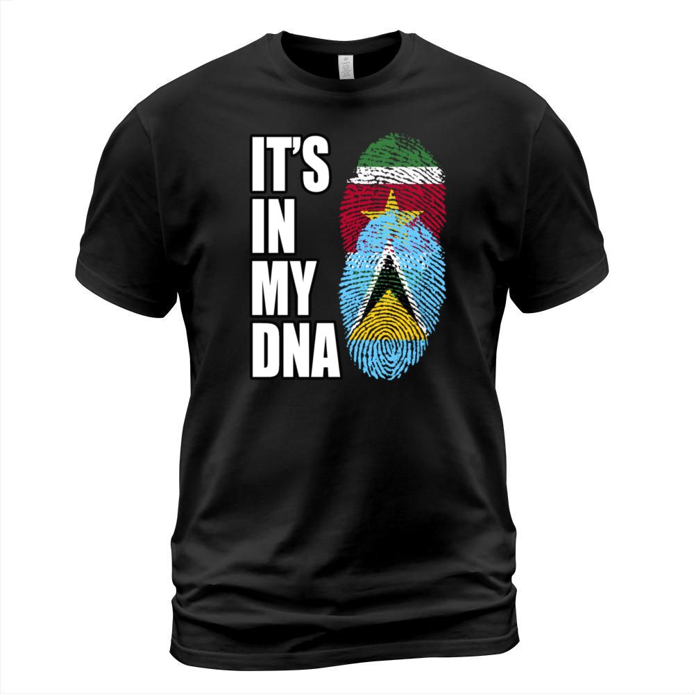 Surinamese And Saint Lucian Vintage Heritage DNA F T-Shirt Unisex