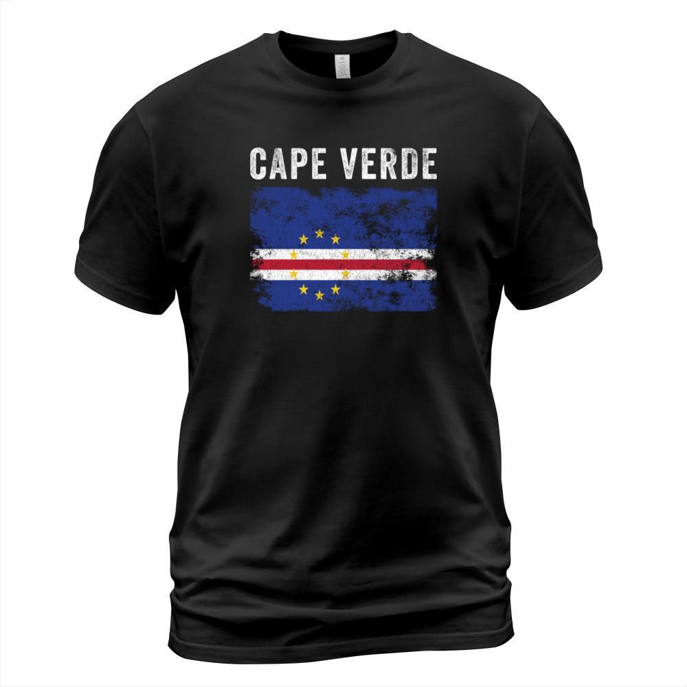 Cape Verde Flag Distressed T-Shirt Unisex
