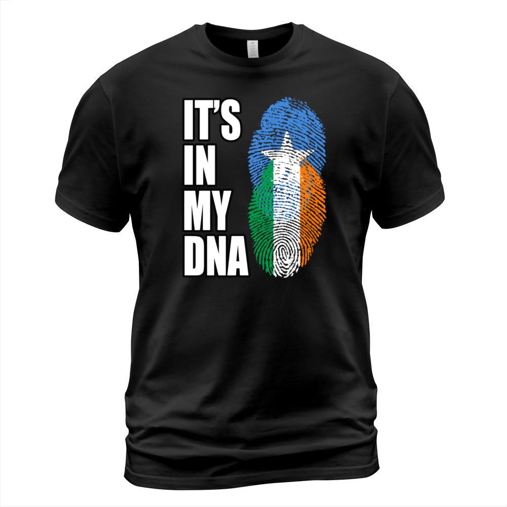 Somali And Irish Vintage Heritage DNA Flag T-Shirt Unisex