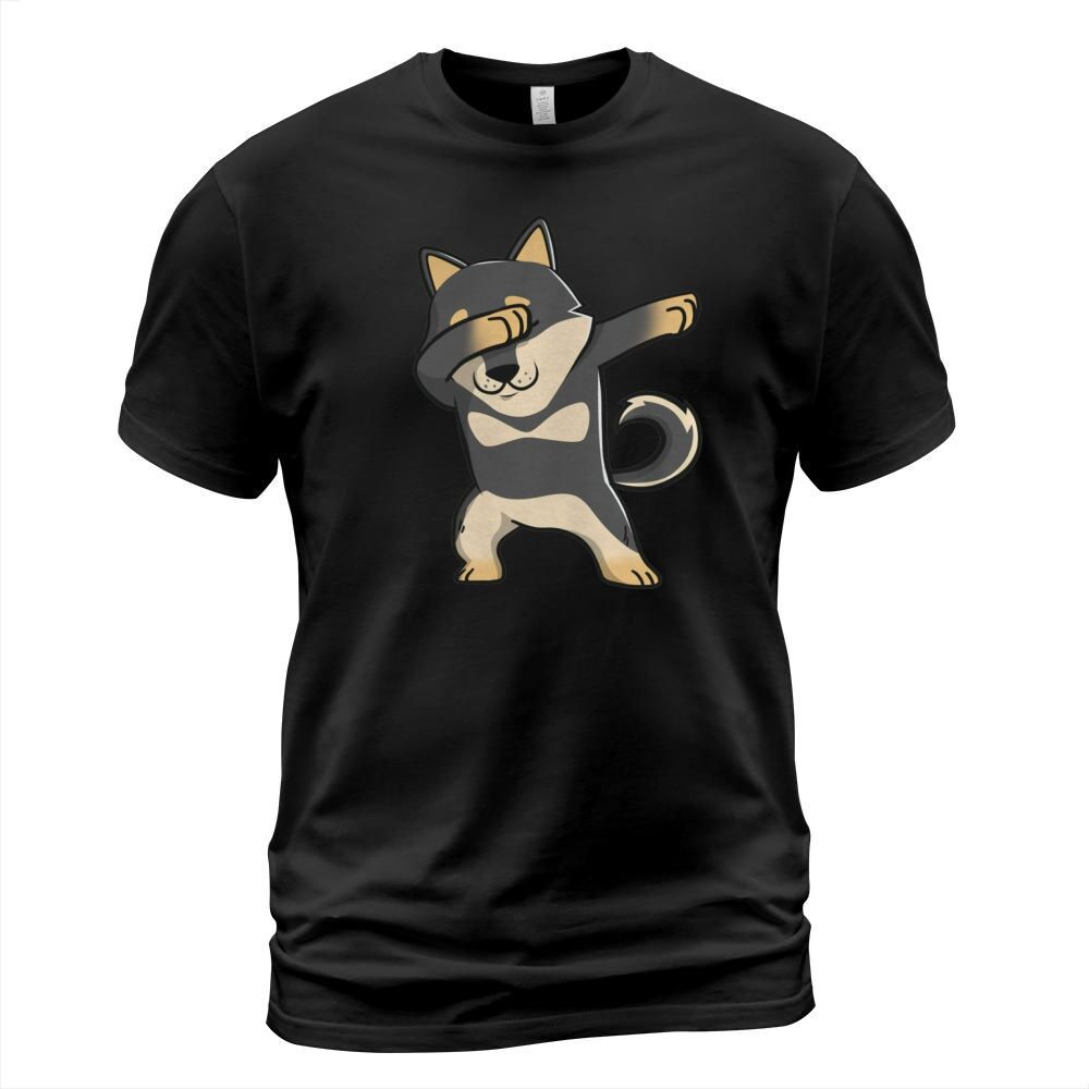 Funny Black Shiba Inu Dabbing T-Shirt Unisex