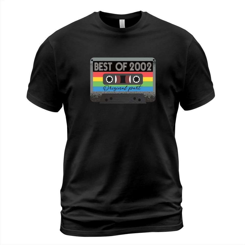 Best Of 2002 Vintage Cassette Retro Birthday T-Shirt Unisex