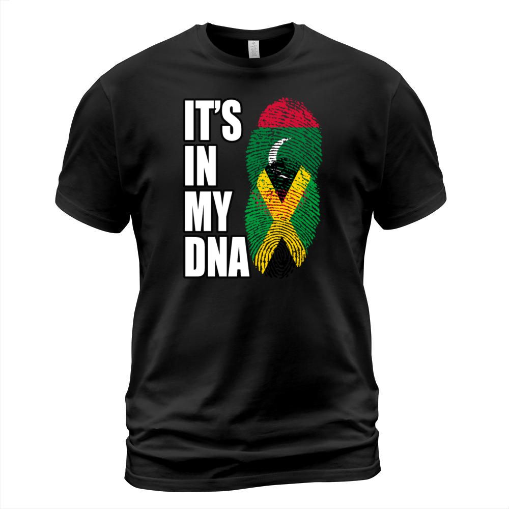 Maldivian And Jamaican Mix Heritage DNA Flag T-Shirt Unisex