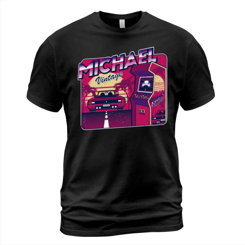 Michael - Personalized Vintage Gamer 80s 90s T-Shirt Unisex