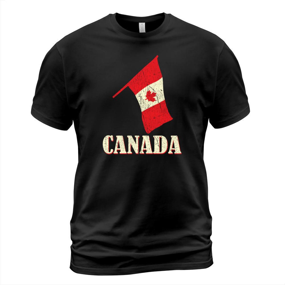 Distressed Canada Flag Love Canadian Canada Day T-Shirt Unisex