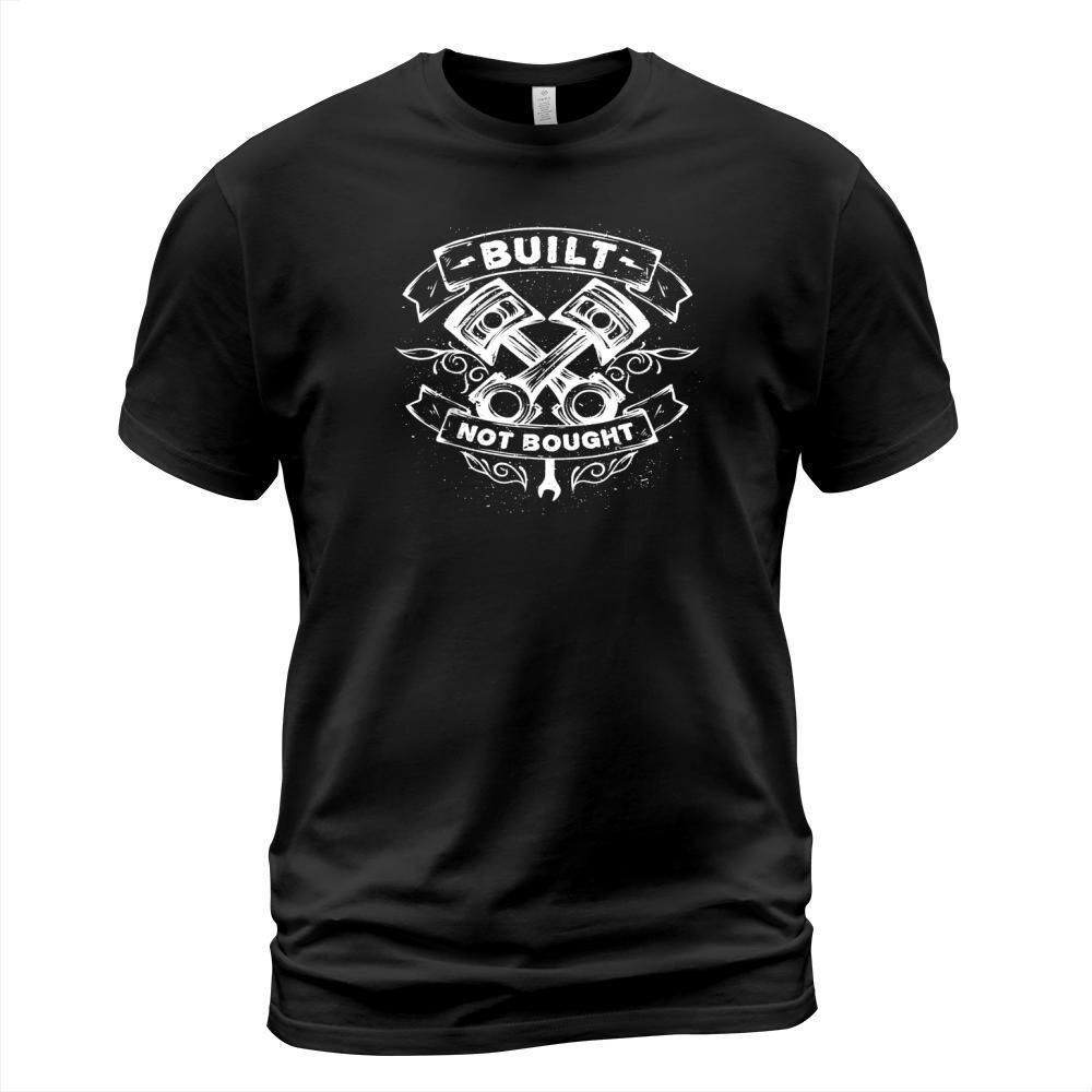 Built Not Bought Mechanic Pistons Custom T shirt Vintage T-Shirt Unisex