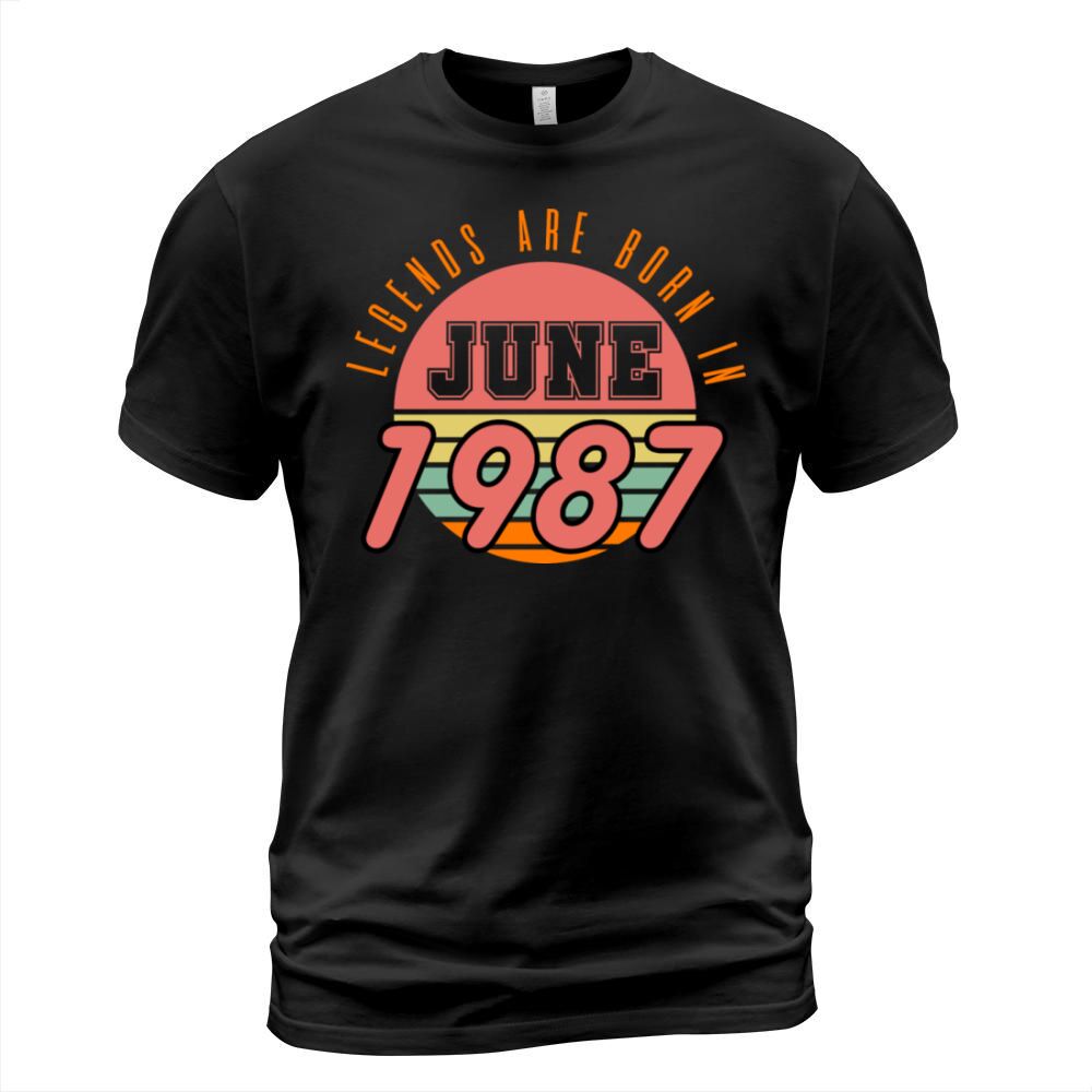 1987 vintage born in June gift T-Shirt Unisex