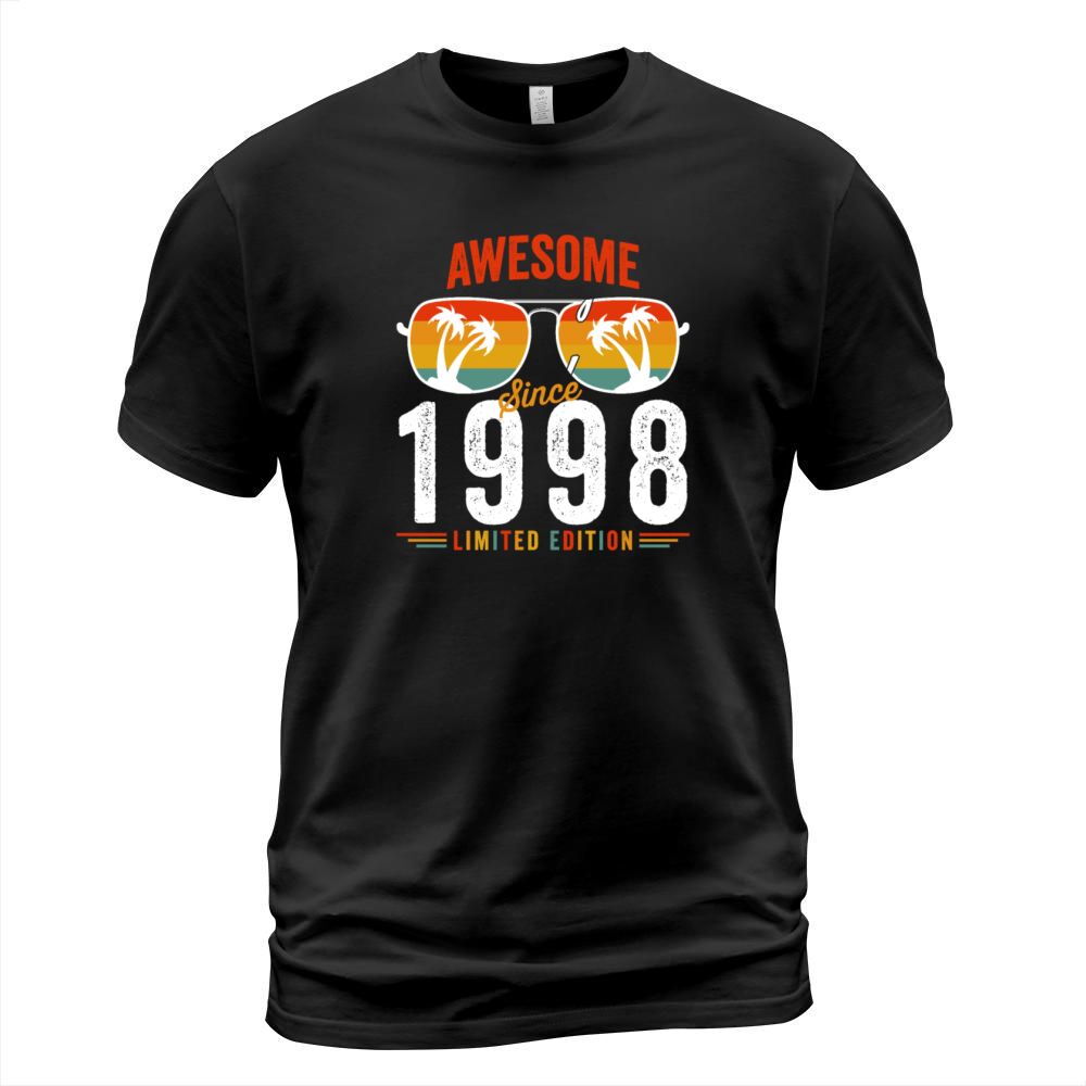Awesome Since 1998 Birthday Retro Vintage 24 25 Ye T-Shirt Unisex