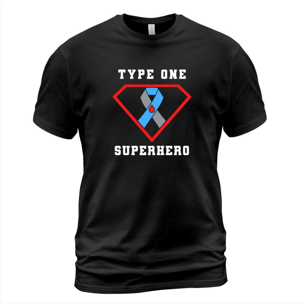 Type One Superhero Diabetes Type 1 Awareness T-Shirt Unisex