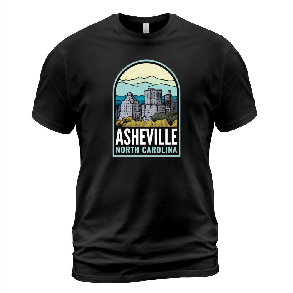 Asheville North Carolina Historic Downtown Vintage T-Shirt Unisex