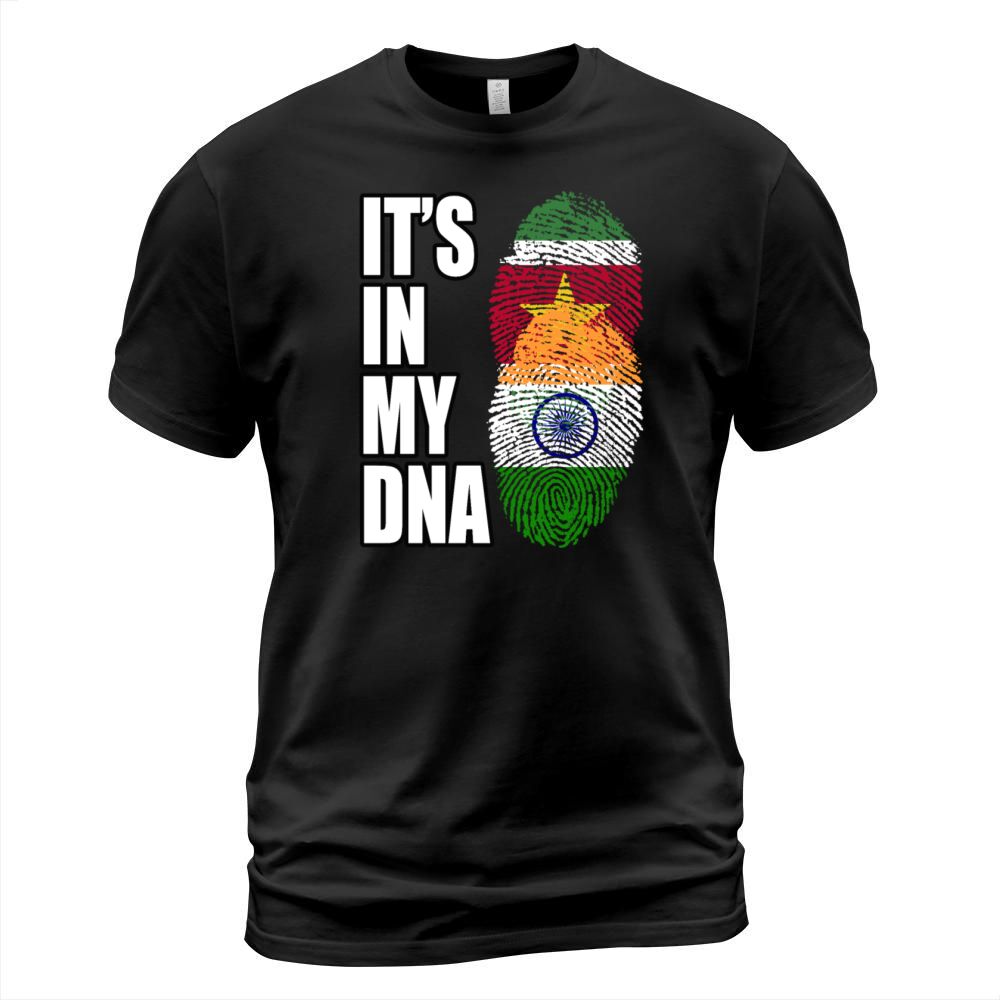 Surinamese And Indian Vintage Heritage DNA Flag T-Shirt Unisex