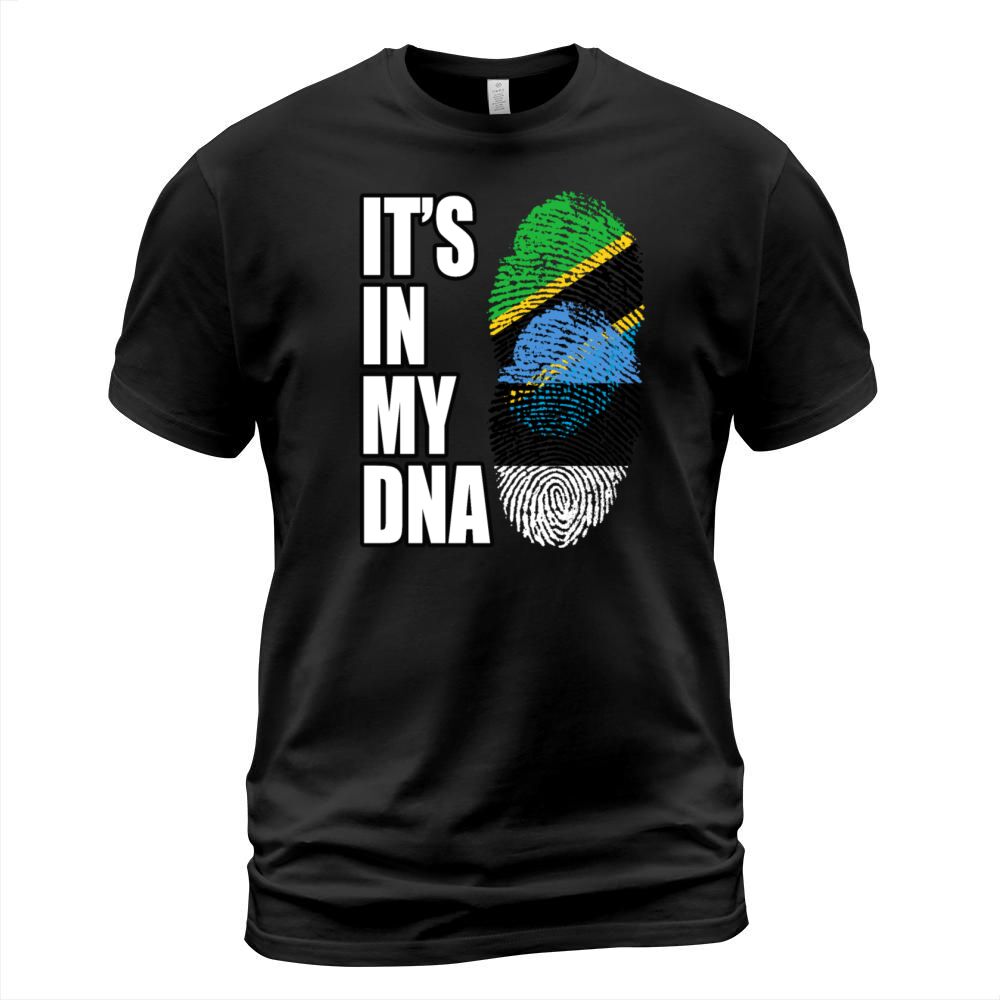 Tanzanian And Estonian Vintage Heritage DNA Flag T-Shirt Unisex