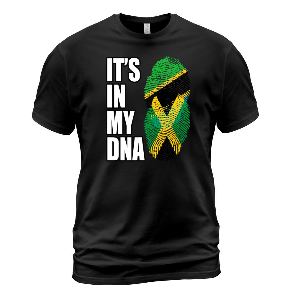 Tanzanian And Jamaican Vintage Heritage DNA Flag T-Shirt Unisex