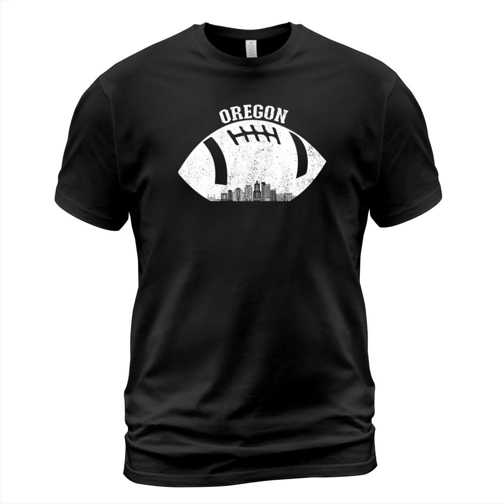 Portland Skyline Football Fan Vintage Oregon T-Shirt Unisex