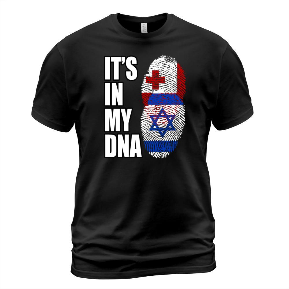 Tongan And Israeli Mix Heritage DNA Flag T-Shirt Unisex