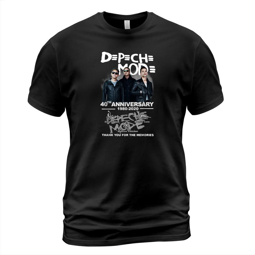 Depeche Mode 40th anniversary 1980-2020 signatures shirt T-Shirt Unisex