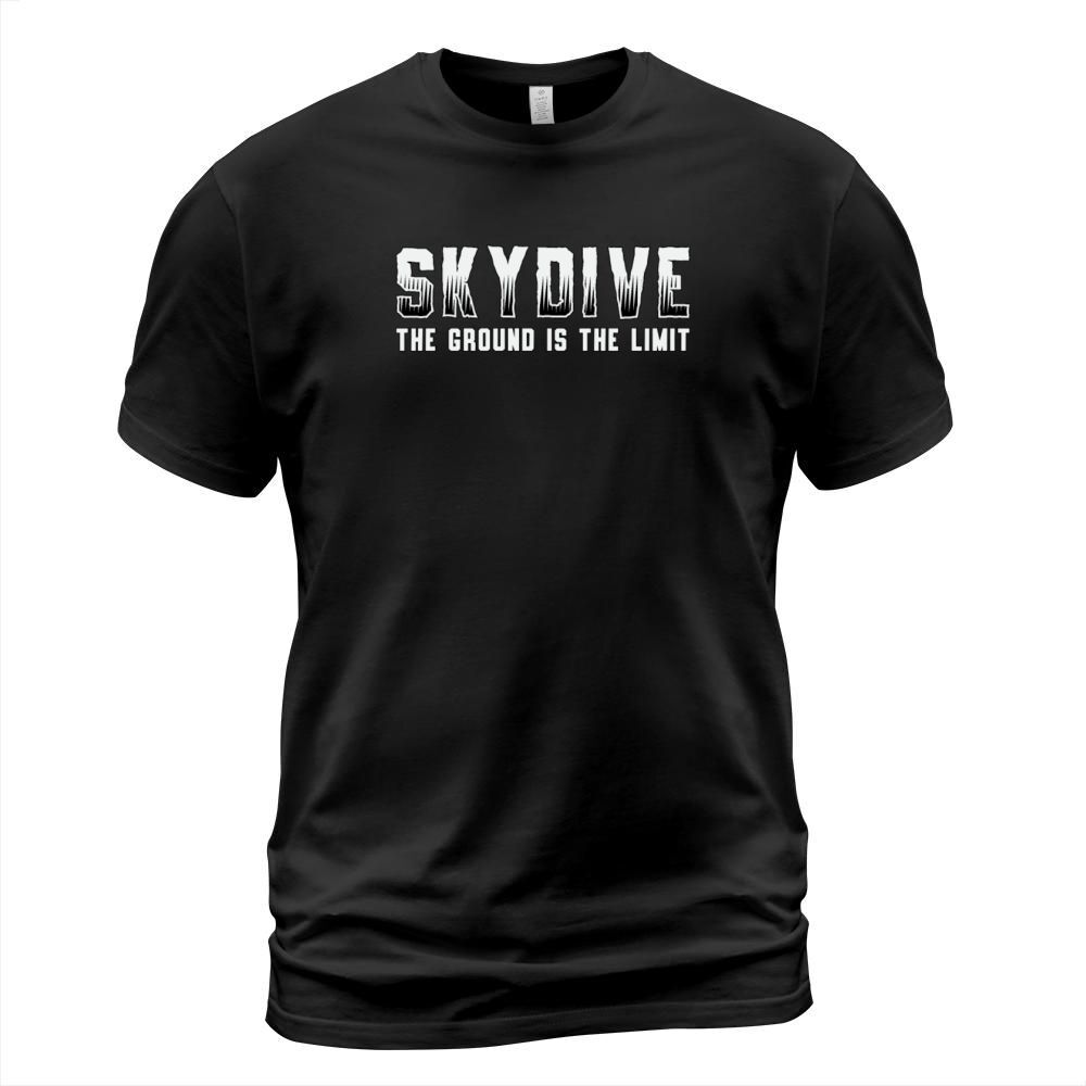 Skydiver Skydive The Ground Is The Limit Vintage T-Shirt Unisex