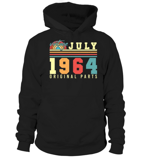 1964 July Vintage Hoodie Unisex