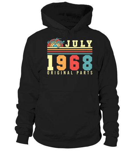1968 July Retro Hoodie Unisex
