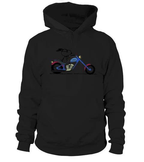 Cool Snoopy riding motorcycle Peanuts Hoodie Unisex