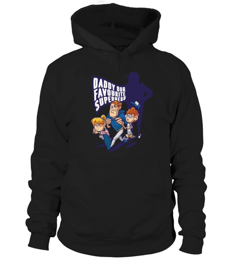 Dad superhero and children Hoodie Unisex