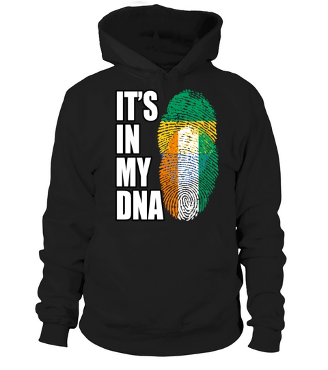 Gambian And Ivorian Mix Heritage DNA Flag Hoodie Unisex