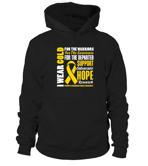 I Wear Gold For The Warriors Survivors Departed Hoodie Unisex