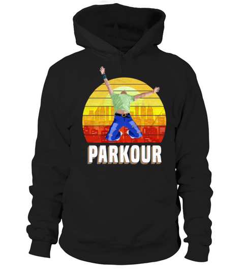 Retro Vintage Parkour Traceur Backflips Hoodie Unisex