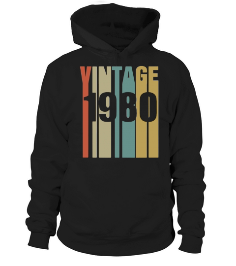 Vintage 1980 Retro Hoodie Unisex