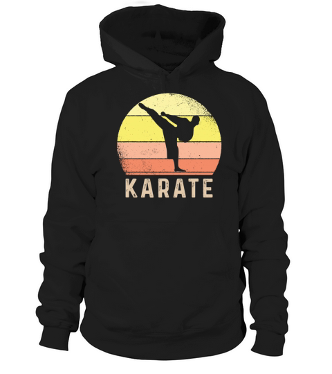 Vintage Retro Karate Hoodie Unisex
