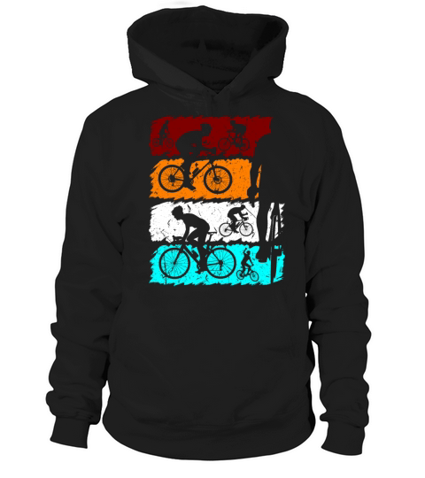 Vintage Road Bike Cyclist Hoodie Unisex