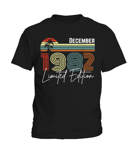 40 Years December 1982 Vintage Limited Edition Kids T-Shirt